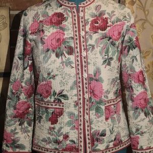 Appleseed's Petites Reversible Floral Blazer